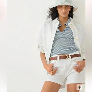 J Crew Denim Short in White Size 29 NWT